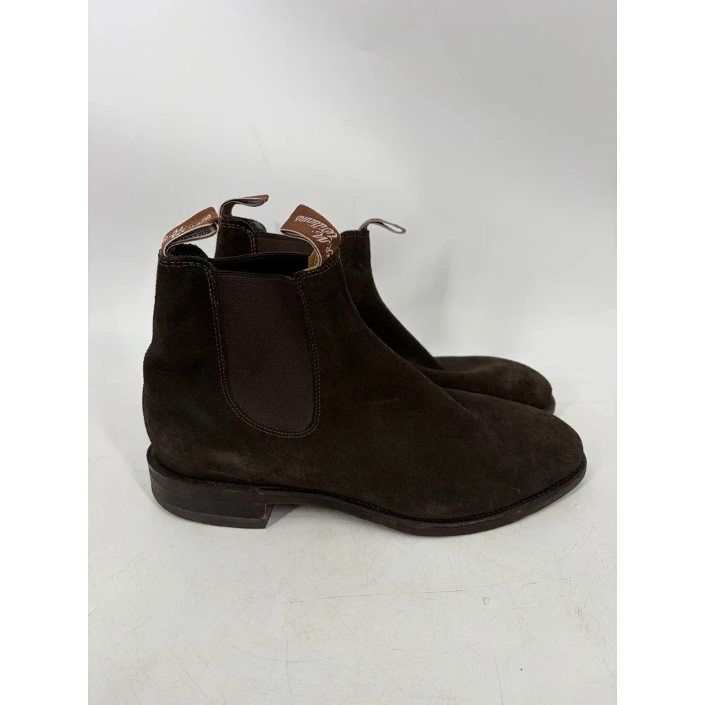 RM Williams Comfort Craftsman Boot in Chocolate Suede Size 10.5 G